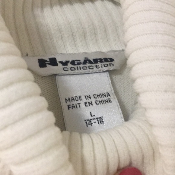 White long sleeves turtleneck (Rayon/Nylon) - Picture 2 of 3